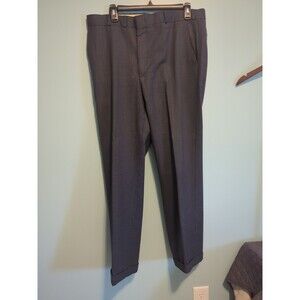 Gray Cuffed Slacks Dress Pants men  34 Waist Unbranded